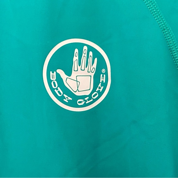 Body Glove Women’s Teal Short Sleeve Swim Top, Size XL, Beach, Pool, Activewear - Picture 2 of 5